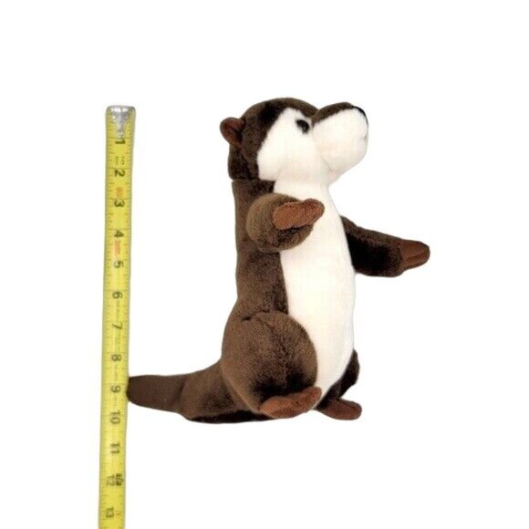 The Petting Zoo Sea Otter Realistic Plush Brown 10" Standing Stuffed Animal 2007 - Picture 10 of 10